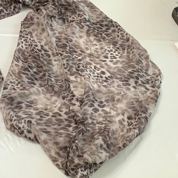 Lisa Blue AFRICAN QUEEN Side Split Pant - Tawny Leopard - Picture 3 of 15